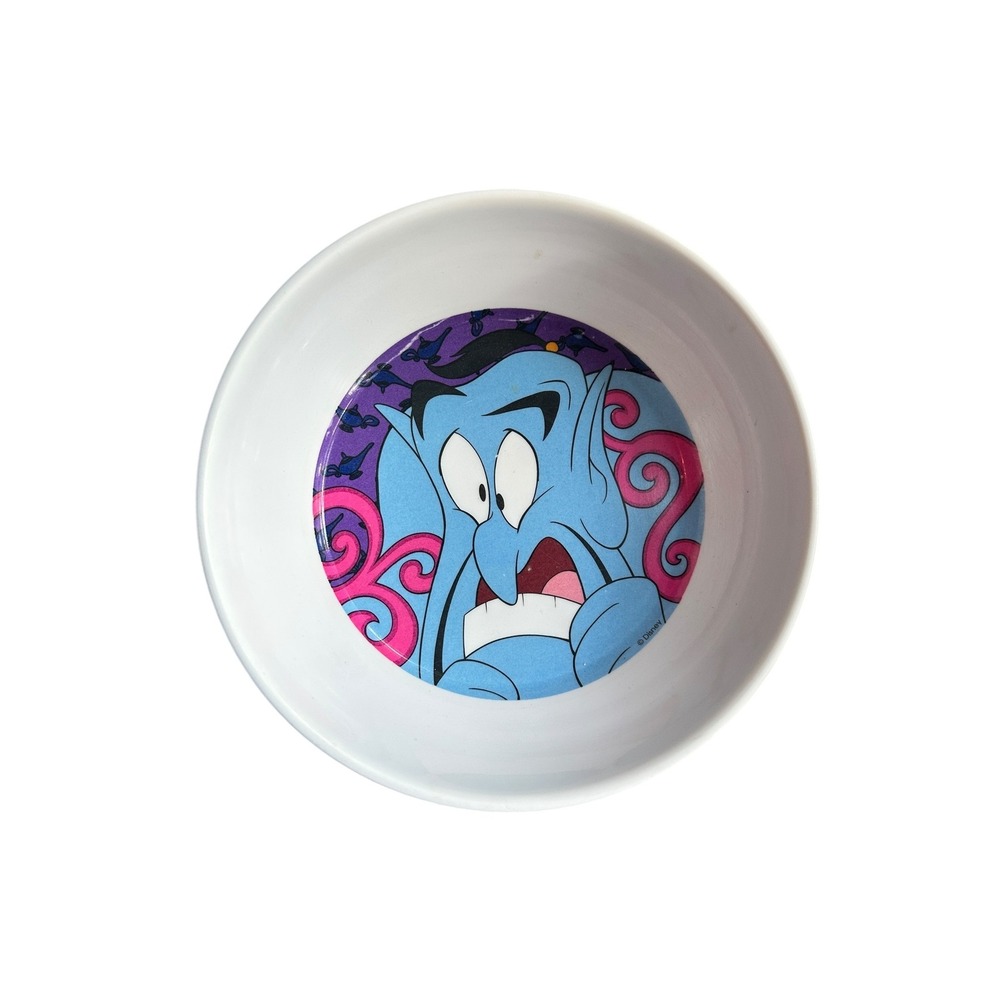 Vintage 90s Disney Aladdin Genie Bowl 6"‎ Zak Designs Cartoon Face
